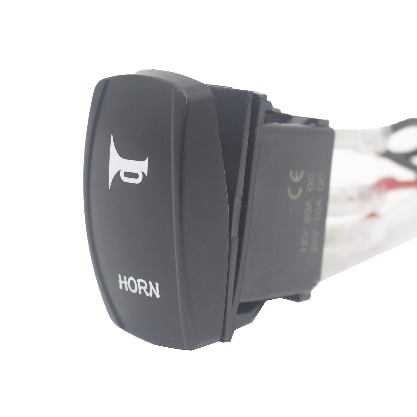 Universal UTV Horn Kit for RZR 12V Horn With Button Rocker Switch Compatible with Polaris RZR XP 1000, Ranger, Honda Pioneer Tal