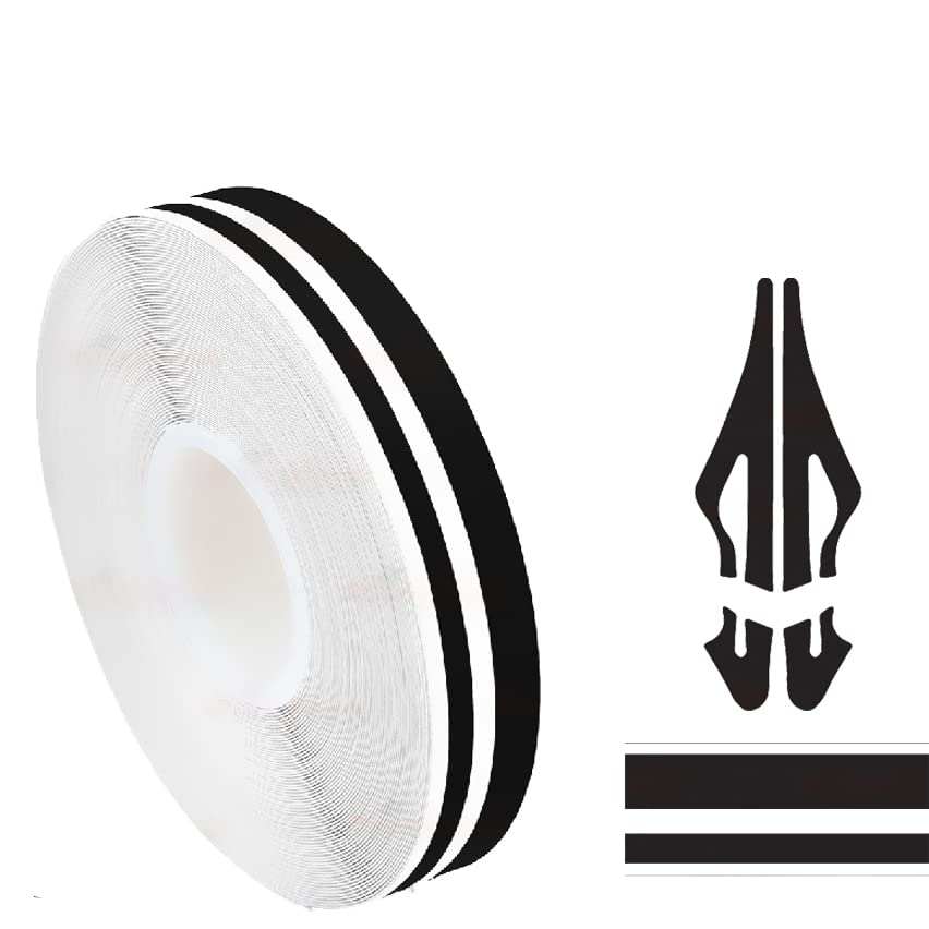Autrends Car Pinstriping Tape -Vinyl Pin Striping Decals DIY Stickers Glossy for Motorcycle Home Door Musical Instrument 32Ft (9
