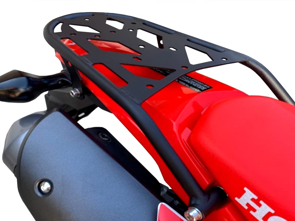 Pmracks Crf300L Rally Rear Rack (2021-Present) - Honda Crf 300L Motorcycle Luggage Rack Crf Rally 2021 2022 2023 Rear Cargo Carrier - Crf300L Accessories