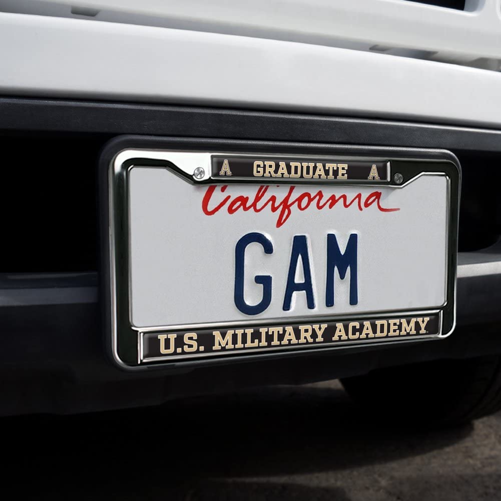 GRAPHICS & MORE Metal License Plate Frame - US Military Academy Alumni Logo - Full Size, One Size, US Military Academy Color