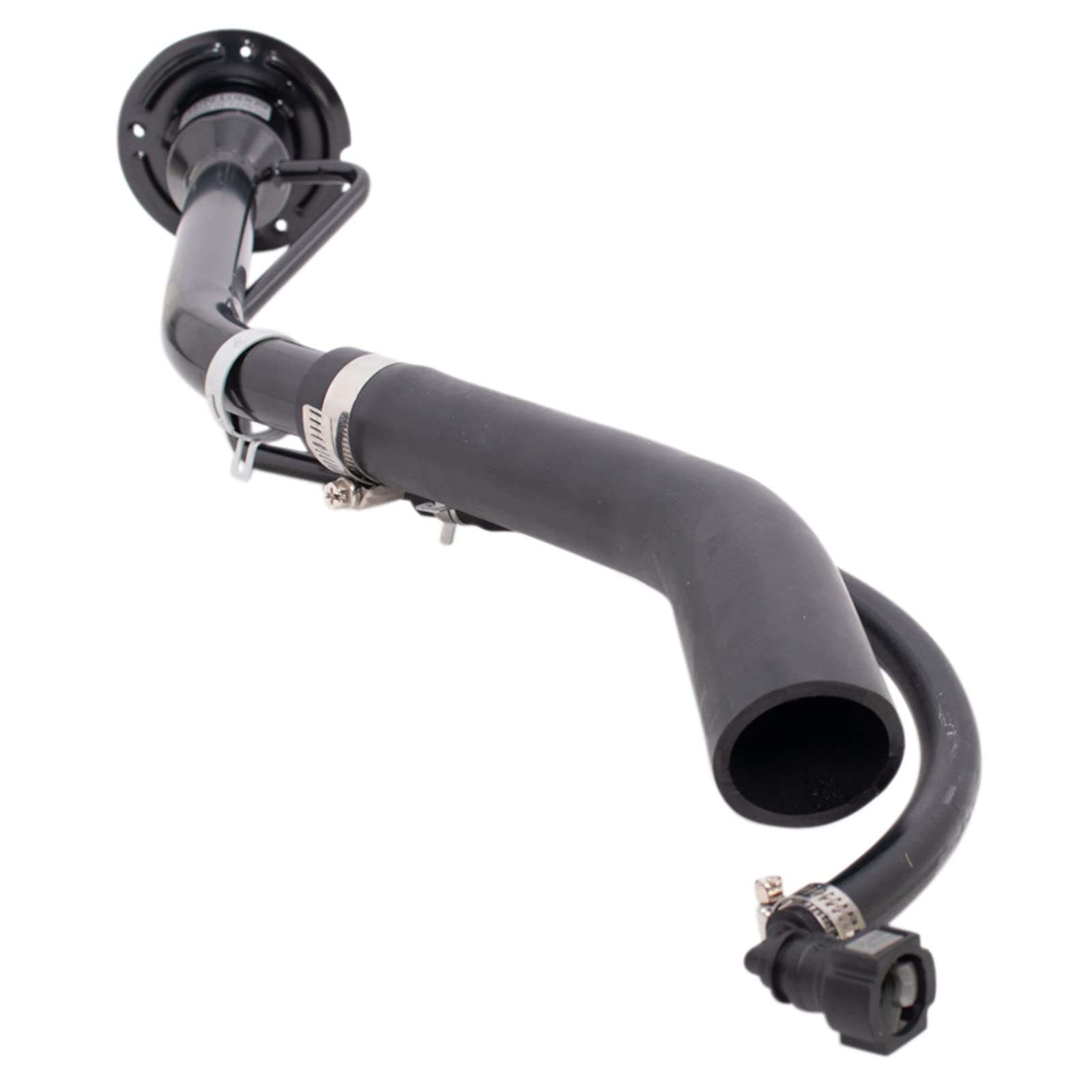 Trq Fuel Tank Filler Neck Black Compatible With 2009-2010 Ford E-150 E-250 E-350 Super Duty E-450 Super Duty