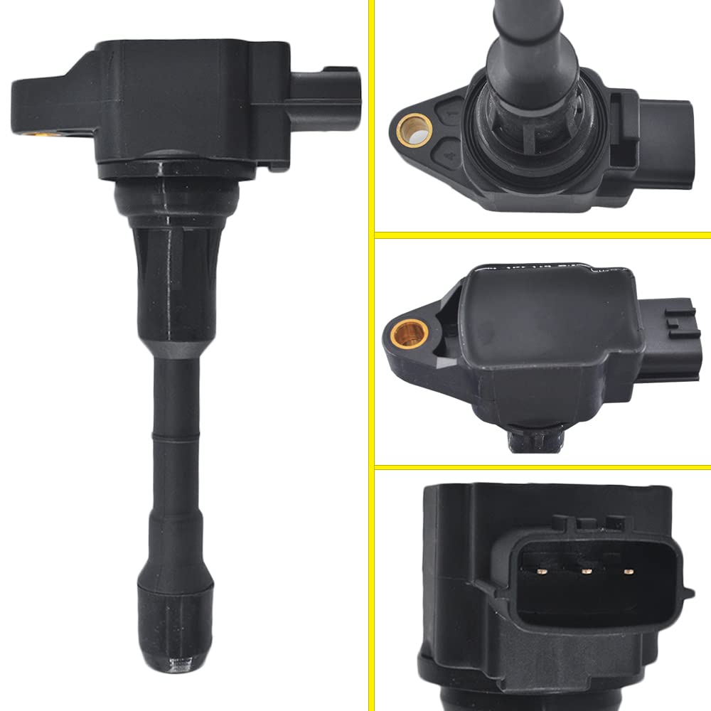 Autowxjq Set of 6 Iridium Spark Plug and 6 Ignition Coil Pack Compatible with Nissan Infiniti Maxima Murano Pathfinder Quest Alt