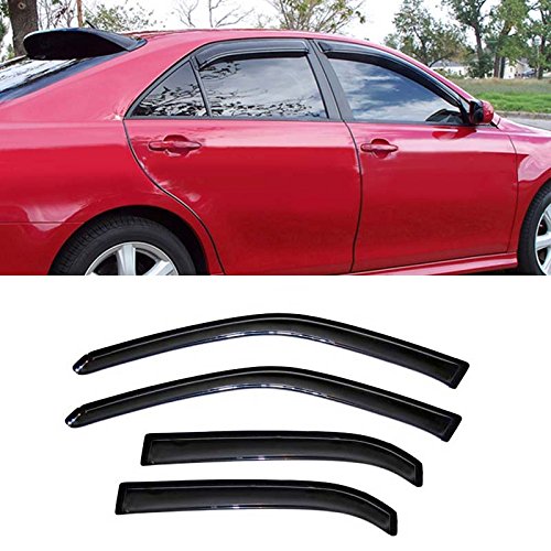 Gldifa Smoke Window Visors Compatible With 2006-2012 Zephyr/Mkz/Fusion/Milan Wind Deflectors Sun/Rain Guards 94550