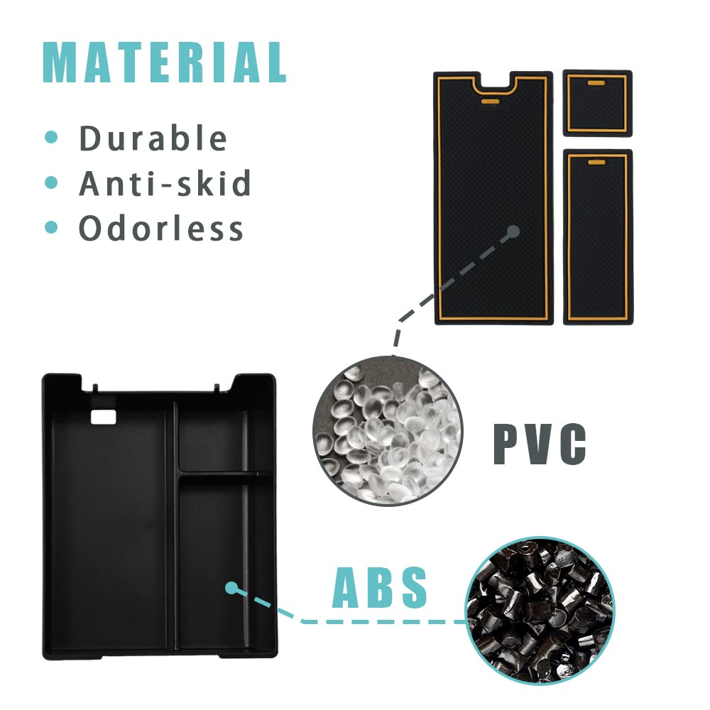 Bestevmod Center Console Organizer Tray Compatible With Rivian R1T R1S 2022 2023 2024 2025 Accessories Center Console Storage Bo