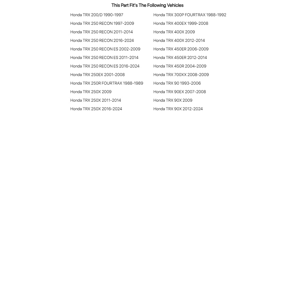 Tusk Steering Stem Bearing Kit Compatible with Honda TRX 400EX 1999-2008/TRX450ER 2006-2014