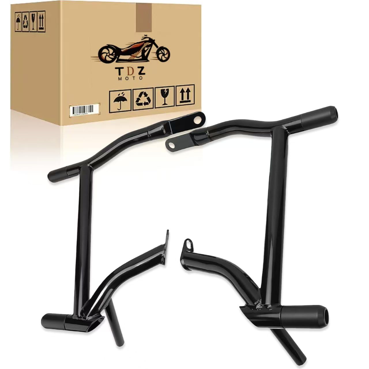 TDZ 1-1/4 Saddle Bag Guards for 2009-2025 Harley Touring Street Glide Road Glide Road King Electra/Ultra,?Optional Multi-Color