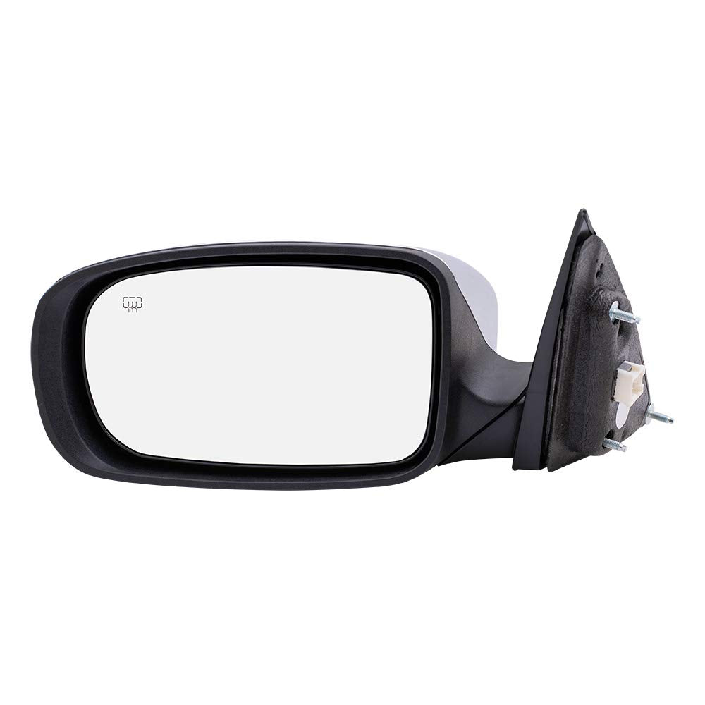 Replacement Drivers Power Side View Mirror Heated With Chrome Cover Compatible With 2011-2014 200 Sedan 68081541Ad