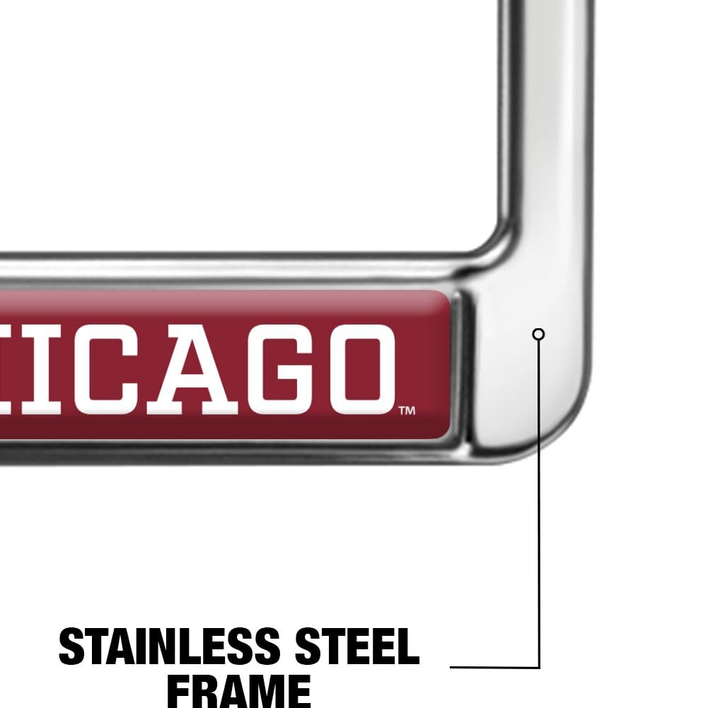 University of Chicago Alumni Full Size Standard License Plate Metal Frame