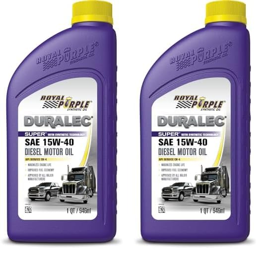 Royal Purple 1154 15W40 Synthetic Diesel Motor Oil, 1 Quart (Pack Of 2)