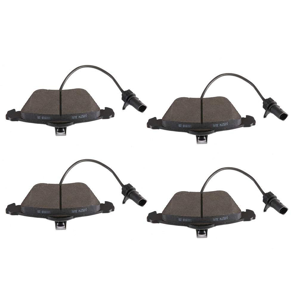 Cciyu Professional Ceramic Front Brakes Pads Set Fit For 2001-2009 For Audi A4,2005-2009 For Audi A4 Quattro,2005-2011 For Audi