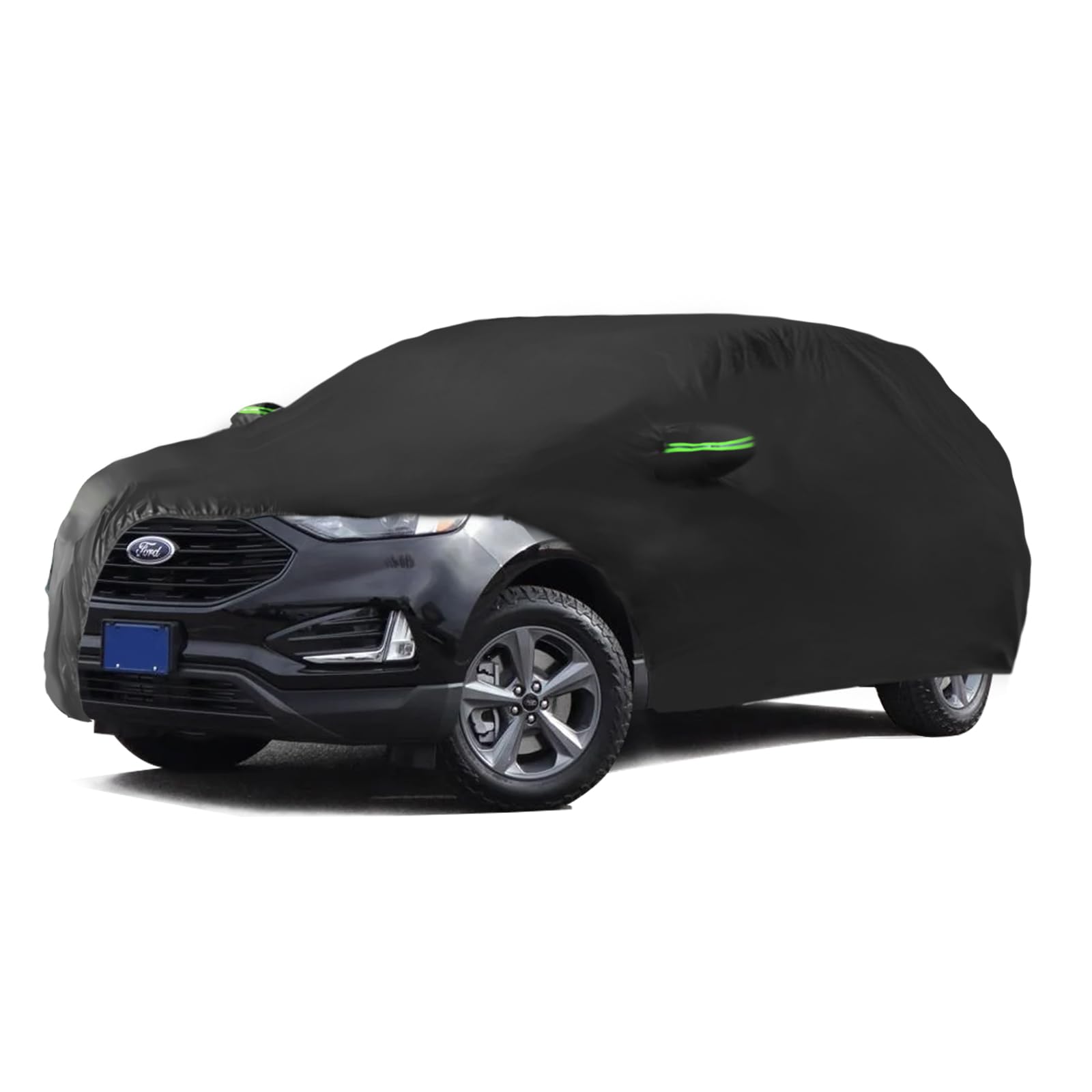 Proadsy 2025 Upgrade Car Cover For 2009-2024 2025 Ford Edge, Waterproof All Weather For Automobiles, Windproof Snowproof Rain Hail Sun Uv Protection Full Outdoor Indoor Exterior Car Covers, Black