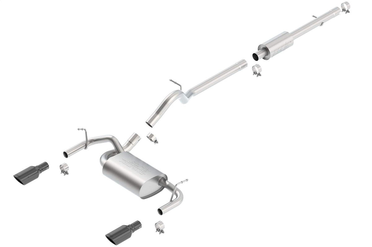 Borla 140459Bc Touring; Cat-Back System 12-14 Wrangler (Jk)