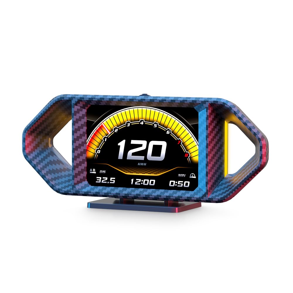 OBD2 HUD Head Up Display, Digital Speedometer Gauge for Car Truck SUV, Real-Time Speed/RPM/Fuel Economy Monitor, Plug & Play OBD
