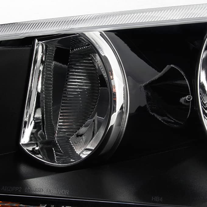 Akkon - For 08-14 Dodge Avenger Oe Replacement Black Bezel Headlights Driver/Passenger Head Lamps Pair Replacement