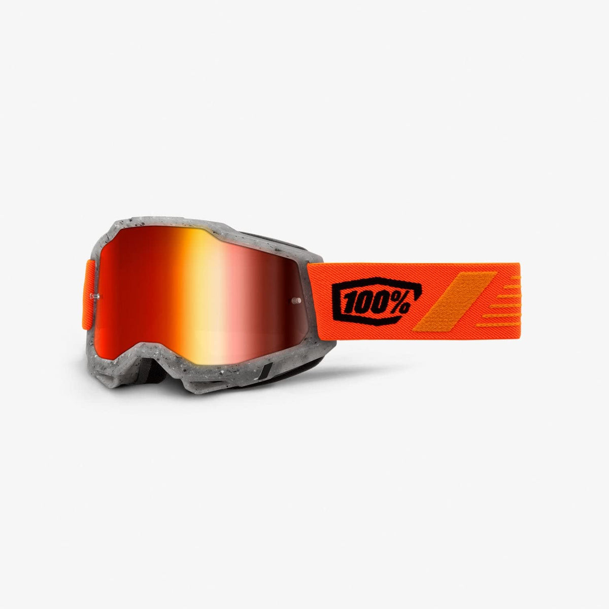 100% Accuri 2 Motocross & Mountain Biking Adult Goggles (Schrute - Mirror Red Lens)