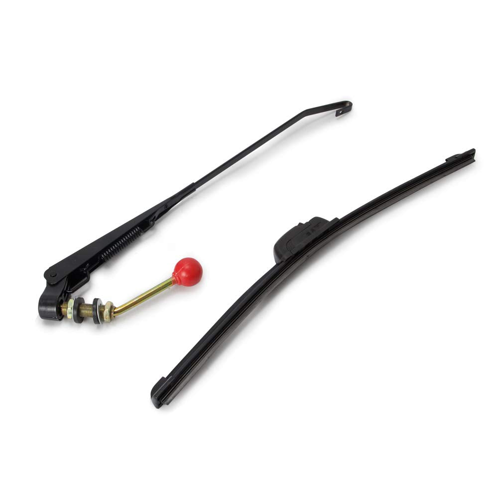 Ransoto Utv Windshield Wiper Kit With Wiper Blade Compatible With Polaris Ranger Rzr General Can Am Maverick X3 Commander Golf C