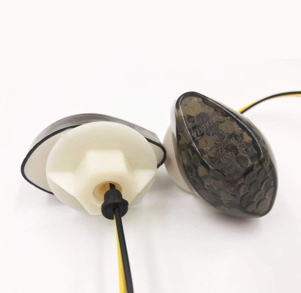 SAMDO Motorcycle LED Flush Mount Turn Signal Light Blinker Turning Lamp Smoke for Honda CBR600RR CBR1000RR CBR600F3 CBR600F4 CBR