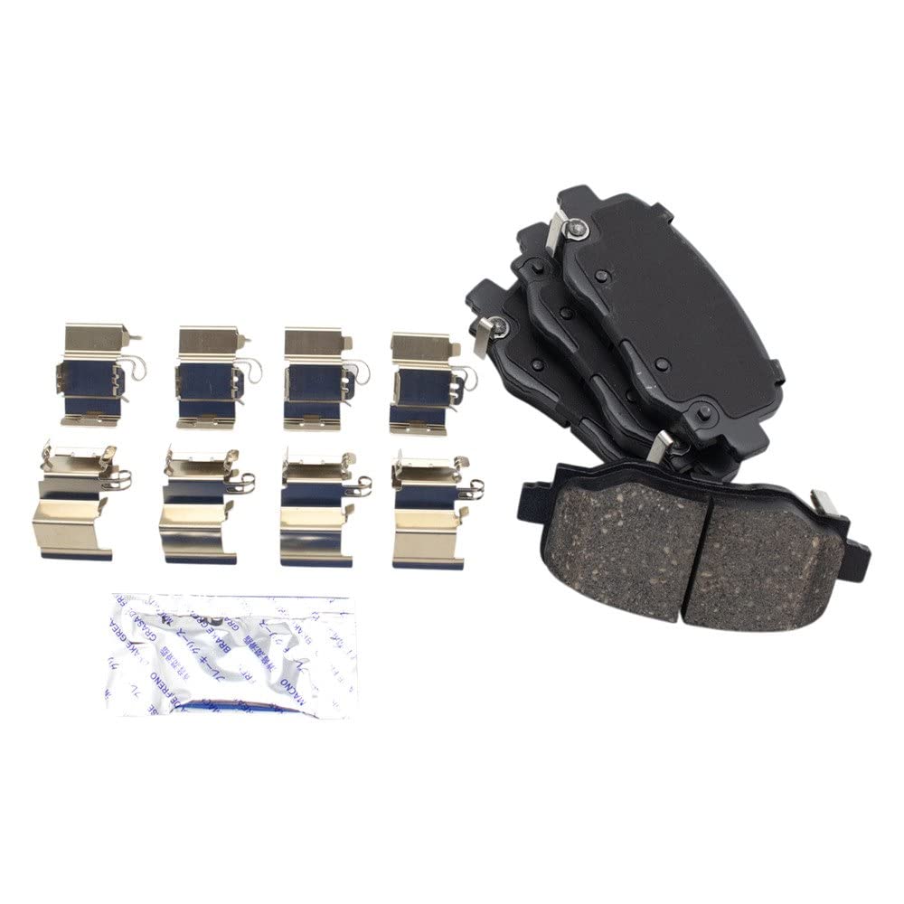 TRQ Rear Posi Ceramic Disc Brake Pads & Rotors Kit for Jeep Renegade Fiat 500X