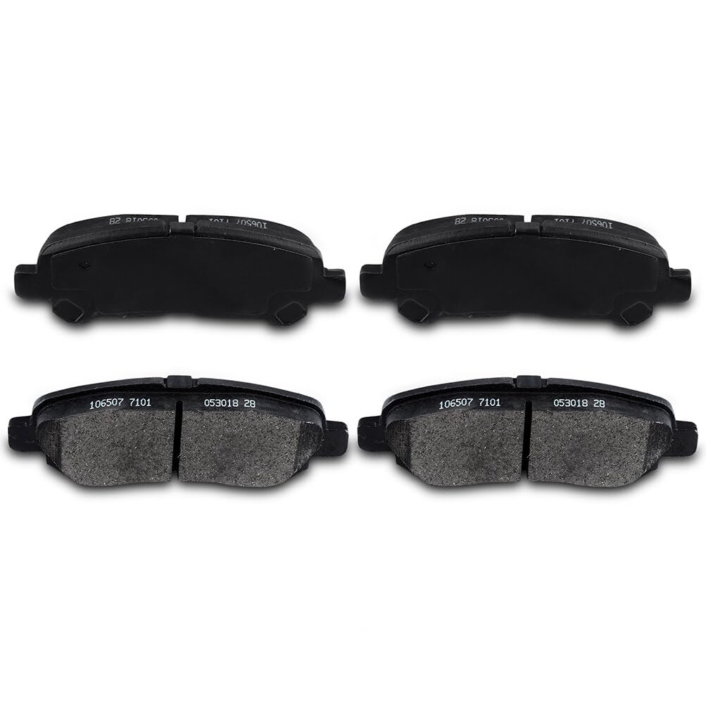 Eccpp D1325-8437 4Pcs Rear Ceramic Disc Brake Pad Set Fit For Toyota Highlander 2008-2013