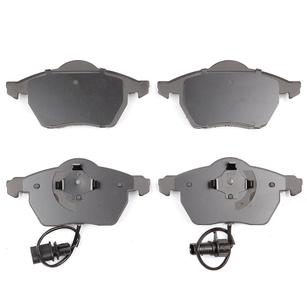 Automuto 4Pcs Front Ceramic Disc Brake Pads Set D840 For Audi A4 1999-2008, A6 1998-2004, Passat 1999-2005