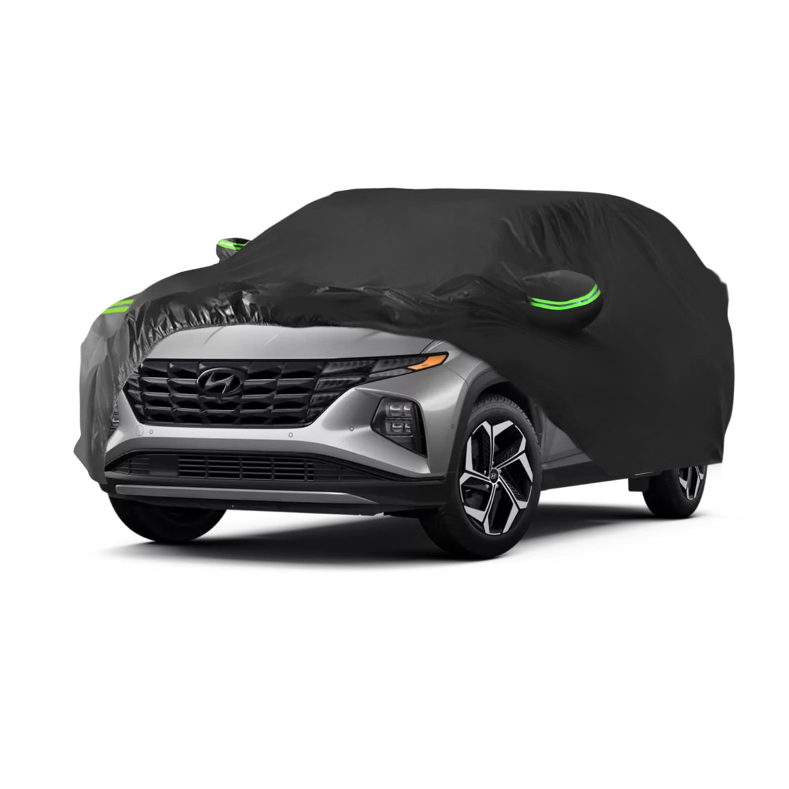 Proadsy 2024 Upgrade Car Cover For Hyundai Tucson 2020-2024, Waterproof All Weather For Automobiles, Windproof Snowproof Rain Hail Sun Uv Dust Snow Protection Full Outdoor Indoor Exterior Car Covers