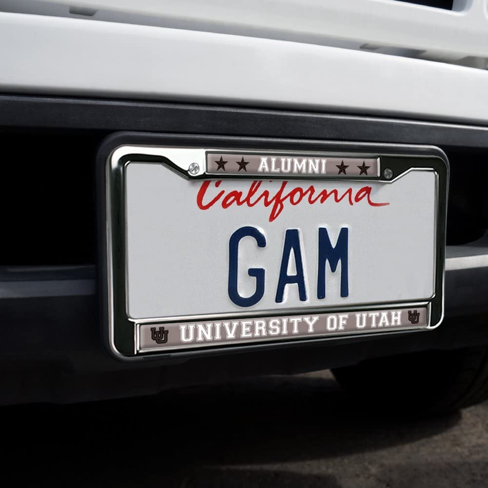University of Utah Naval Alumni Full Size Standard License Plate Metal Frame