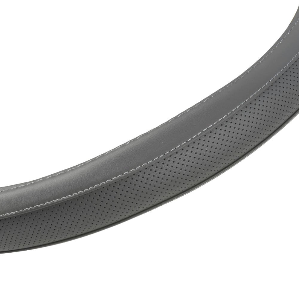 Bdk Motor Trend Ergonomic Leather Grip Steering Wheel Cover For Big Rigs Trucks And Semis 18'' Large Heavy Duty Non Slip Long Ha