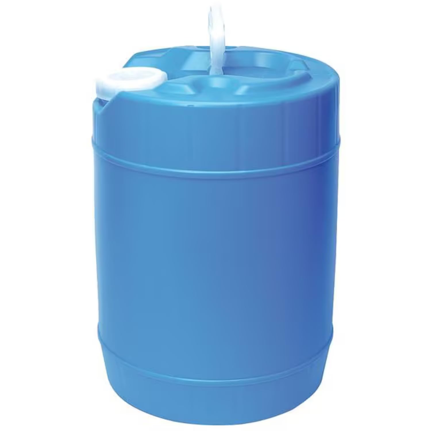5 Gallon HDPE Oil Storage Container Automotive | Leak Proof Plastic Carboy with Handle - ext. Dia. 11.5 x 14.75 H. - Made in USA