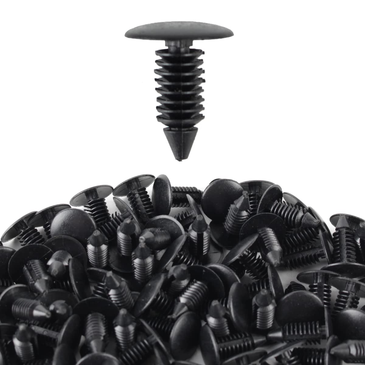 Autokay 100Pcs 8Mm Bumper Clips Auto Car Hole Plastic Rivets Fastener Fender Push Pin New