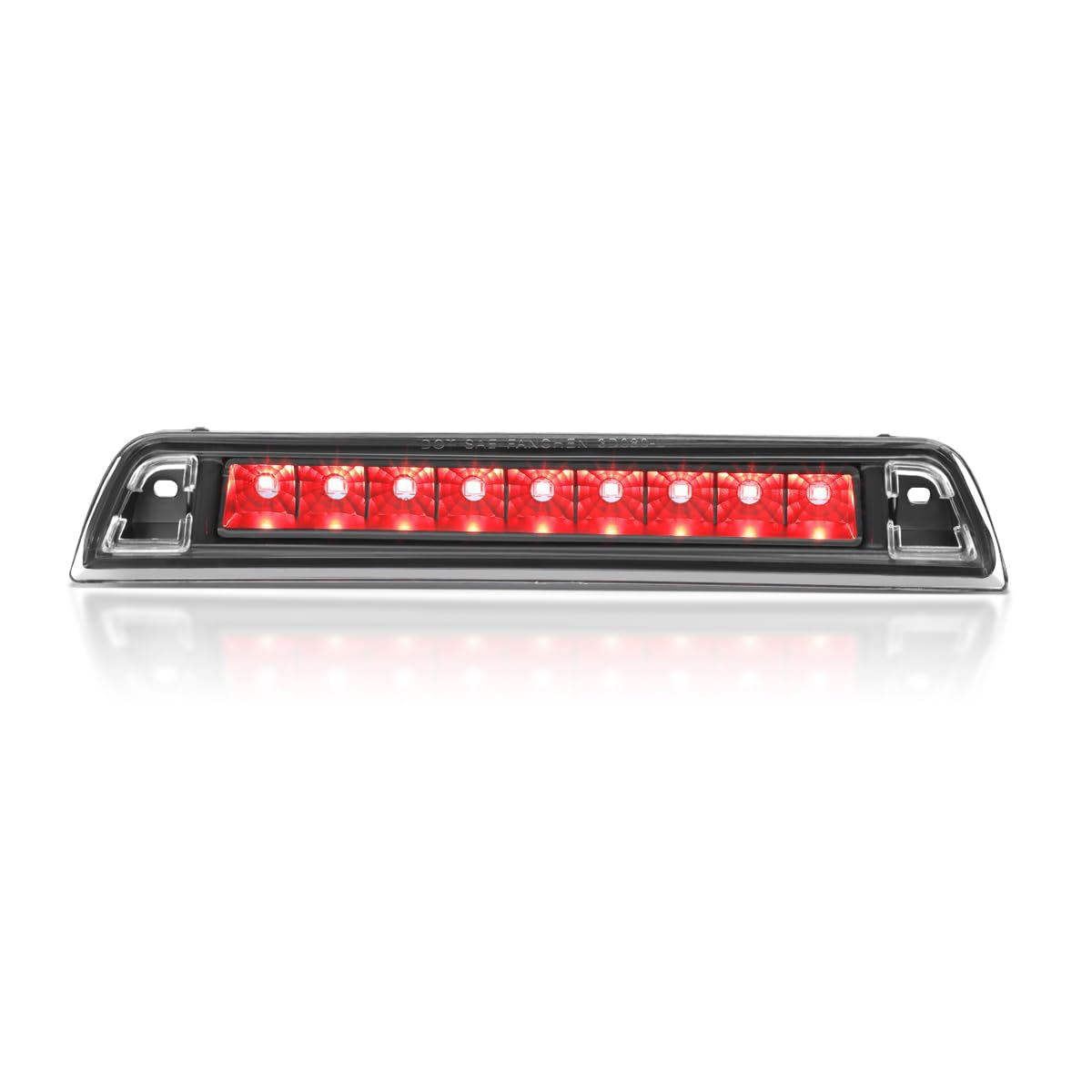 Auto Dynasty Full Led Black Housing Third Rear High Mount Brake Stop Light Lamp Bar Compatible With Honda Ridgeline 06-14