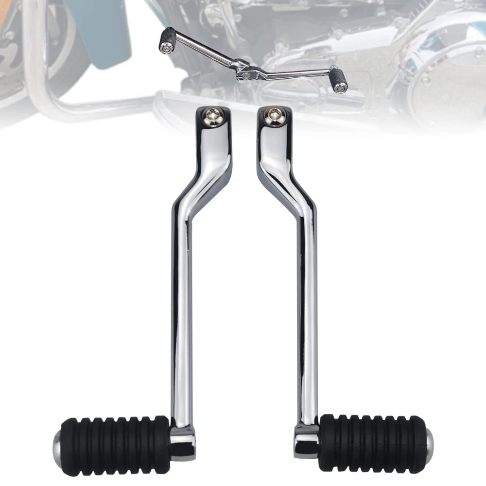 WOWTK Front and Rear Levers w/Shifter Pegs,Heel/Toe Shift Pegs for Harley 1986-2017 FL Softail,1988-2024 Touring Road King Road 