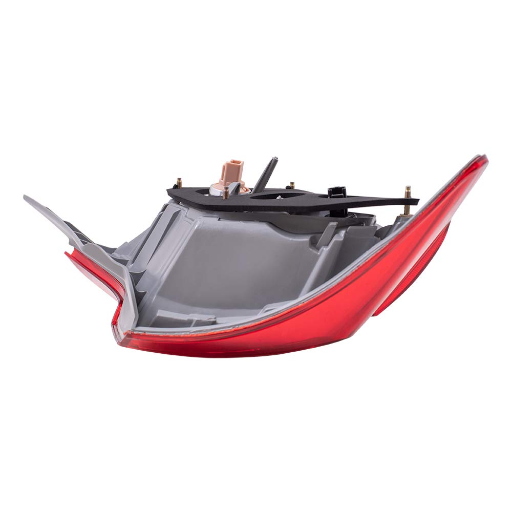 Brock Replacement Passengers Taillight Quarter Panel Mounted Tail Lamp Compatible With 12-14 Camry 81565-06470