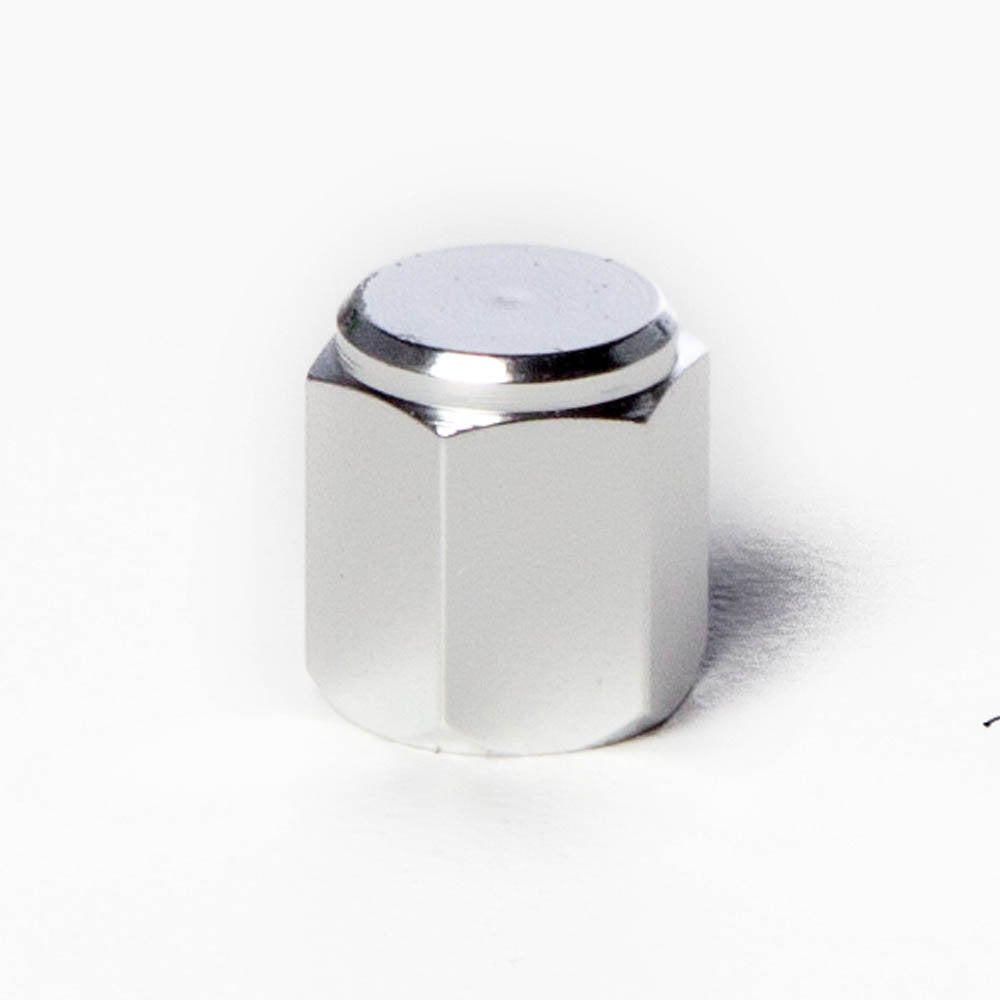 Circuit Performance Vc5 Series Silver Aluminum Valve Stem Caps (Set Of 4)