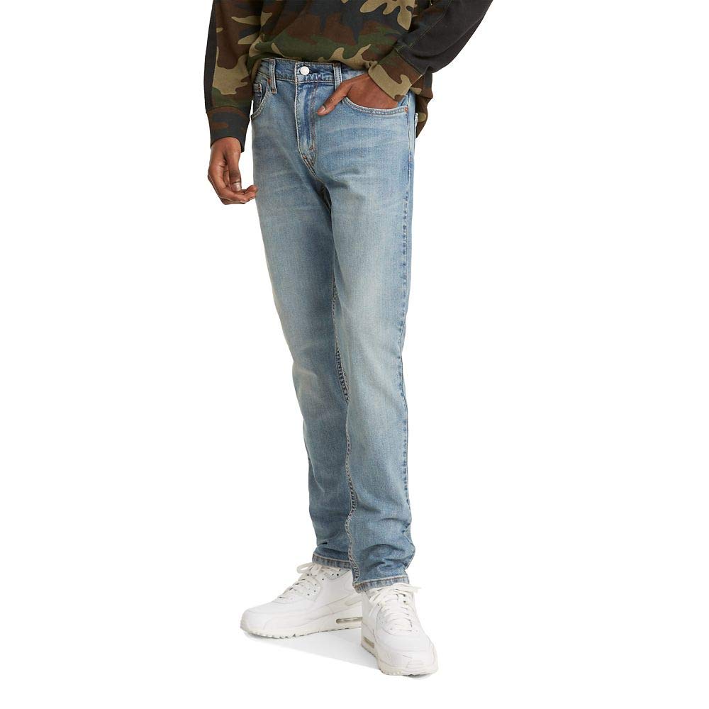 Levis Mens 512 Slim Taper Fit Jeans, Worn To Ride - Stretch, 40W X 30L