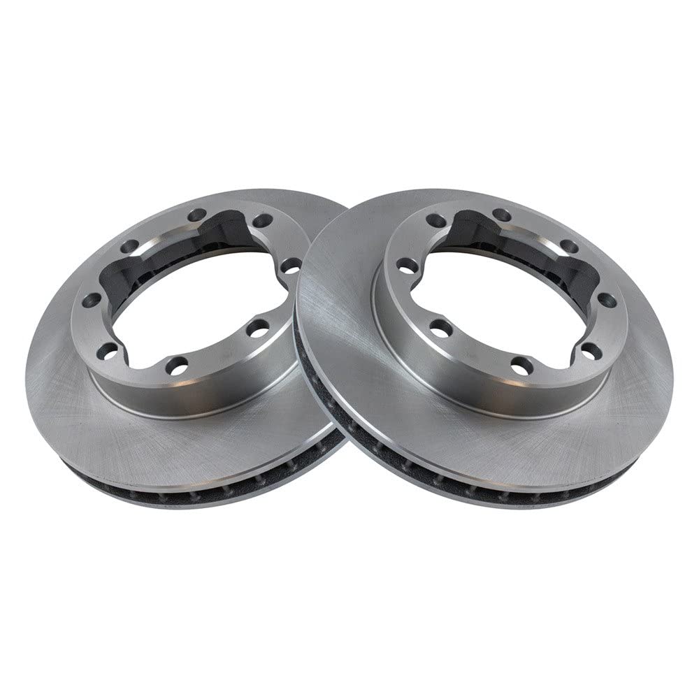 Trq Front Brake Rotors Set Vented Compatible With 1995-1999 Chevrolet K1500 Suburban 1989-2000 K2500 1992-1999 K2500 Suburban 19