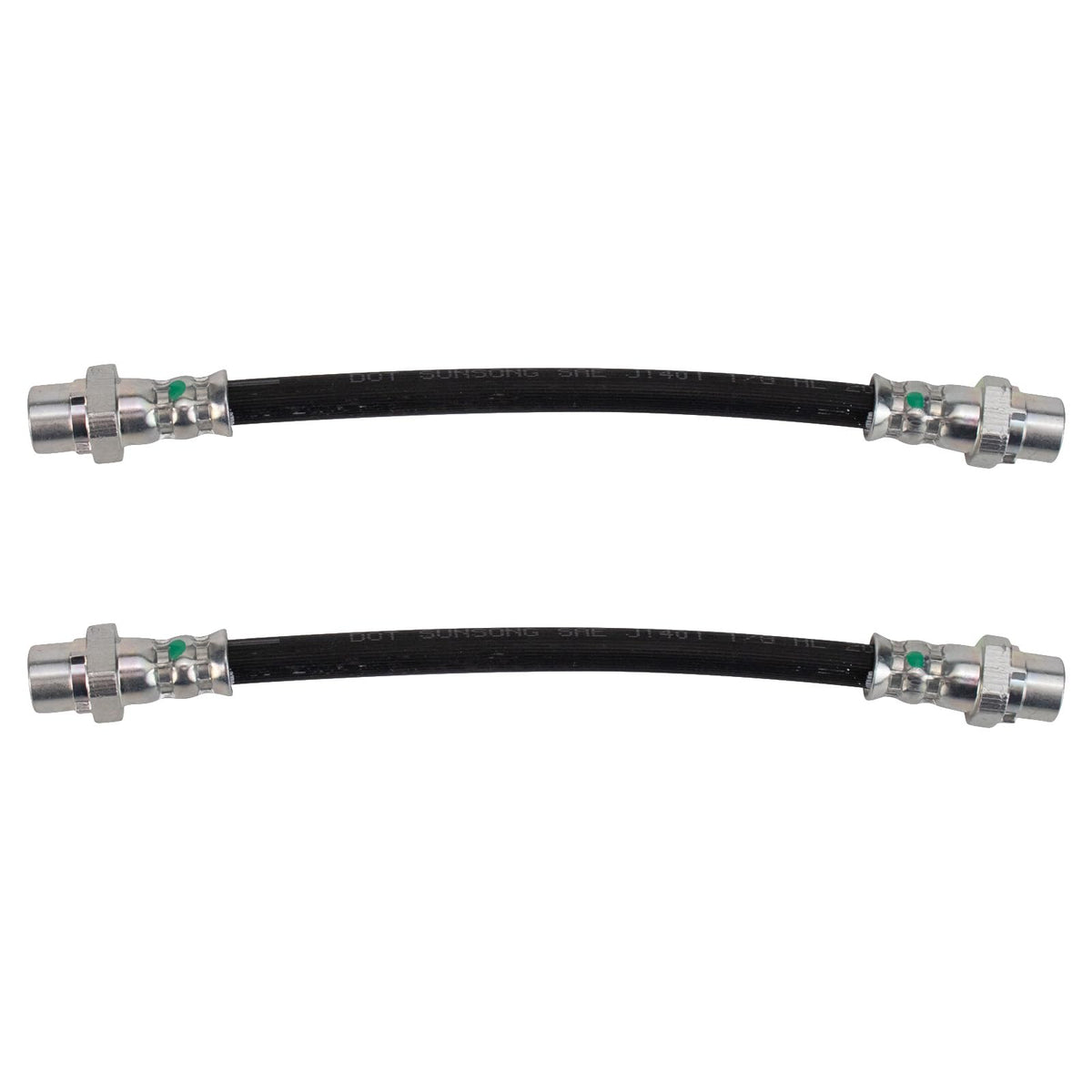 Trq Rear Brake Hose Set Compatible With 2006-2015 Bmw