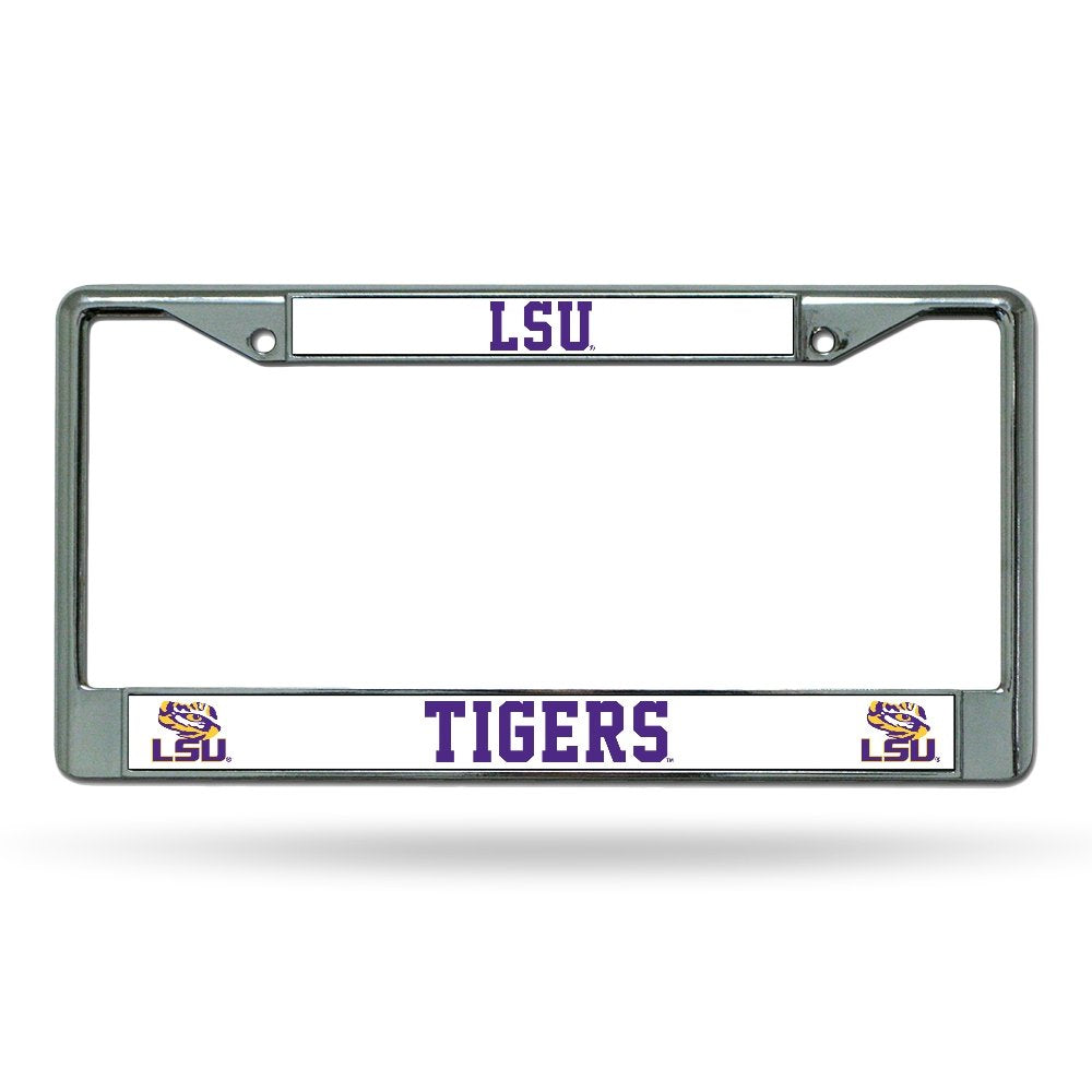 Rico Lsu Tigers Official Ncaa License Plate Frame Chrome By 340001
