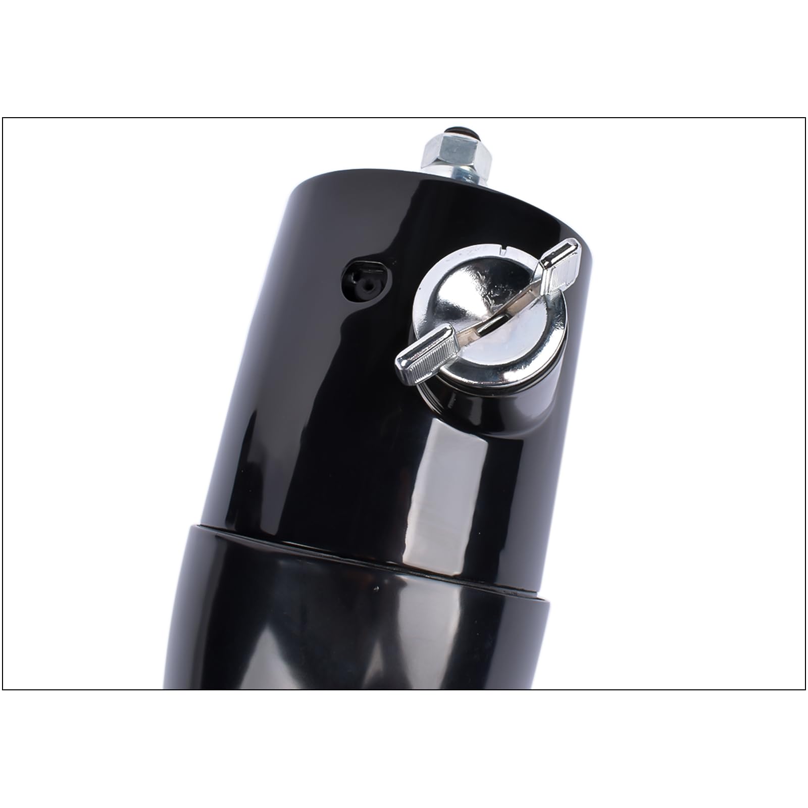 GELUOXI Replacement for GM 32 Inch Tilt Manual Steering Column Floor Shift Hot Rod, with Key & 9 Holes Adapter, Stainless Steel