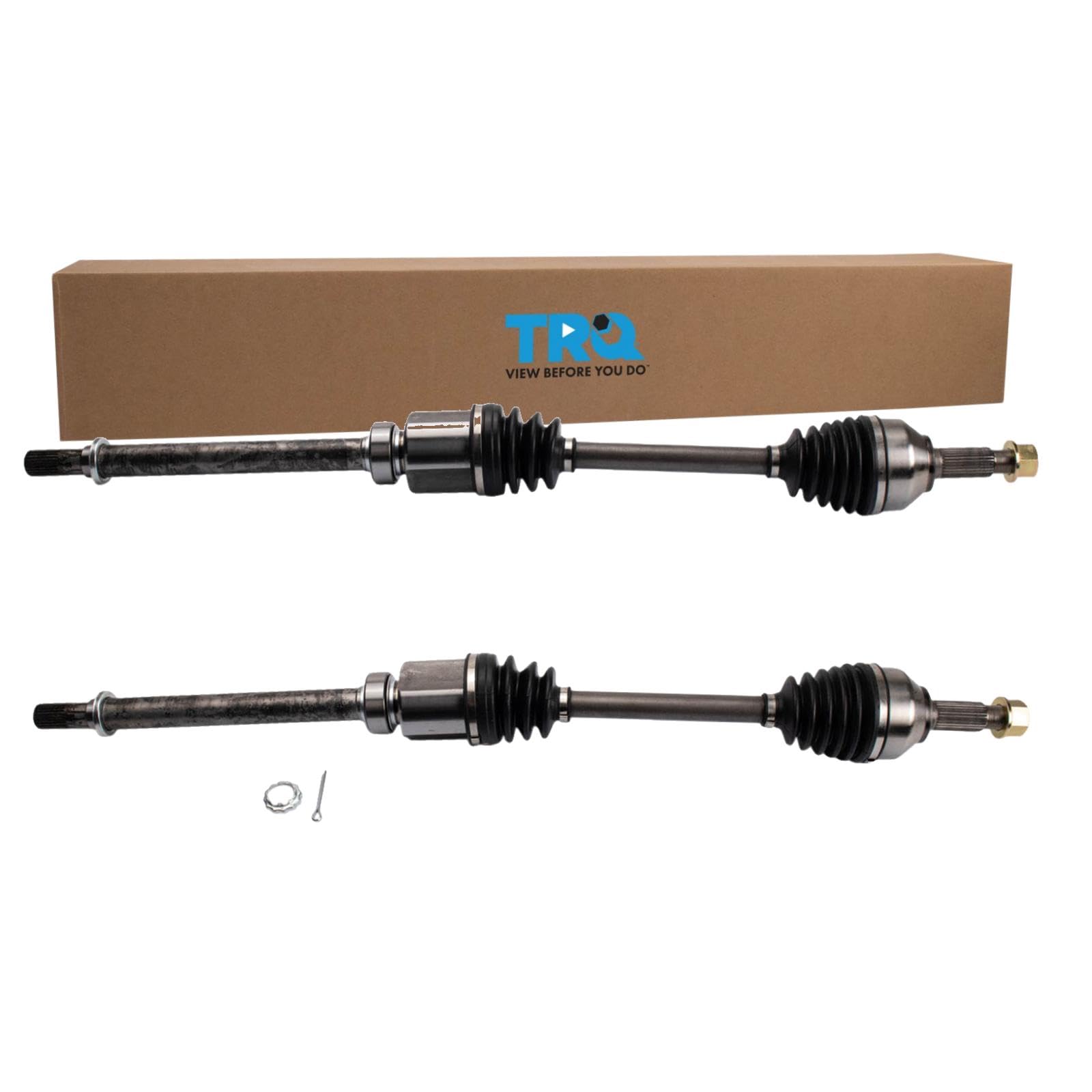 Trq Front Cv Axle Shaft Assembly Set Compatible With 2007-2013 Nissan Altima