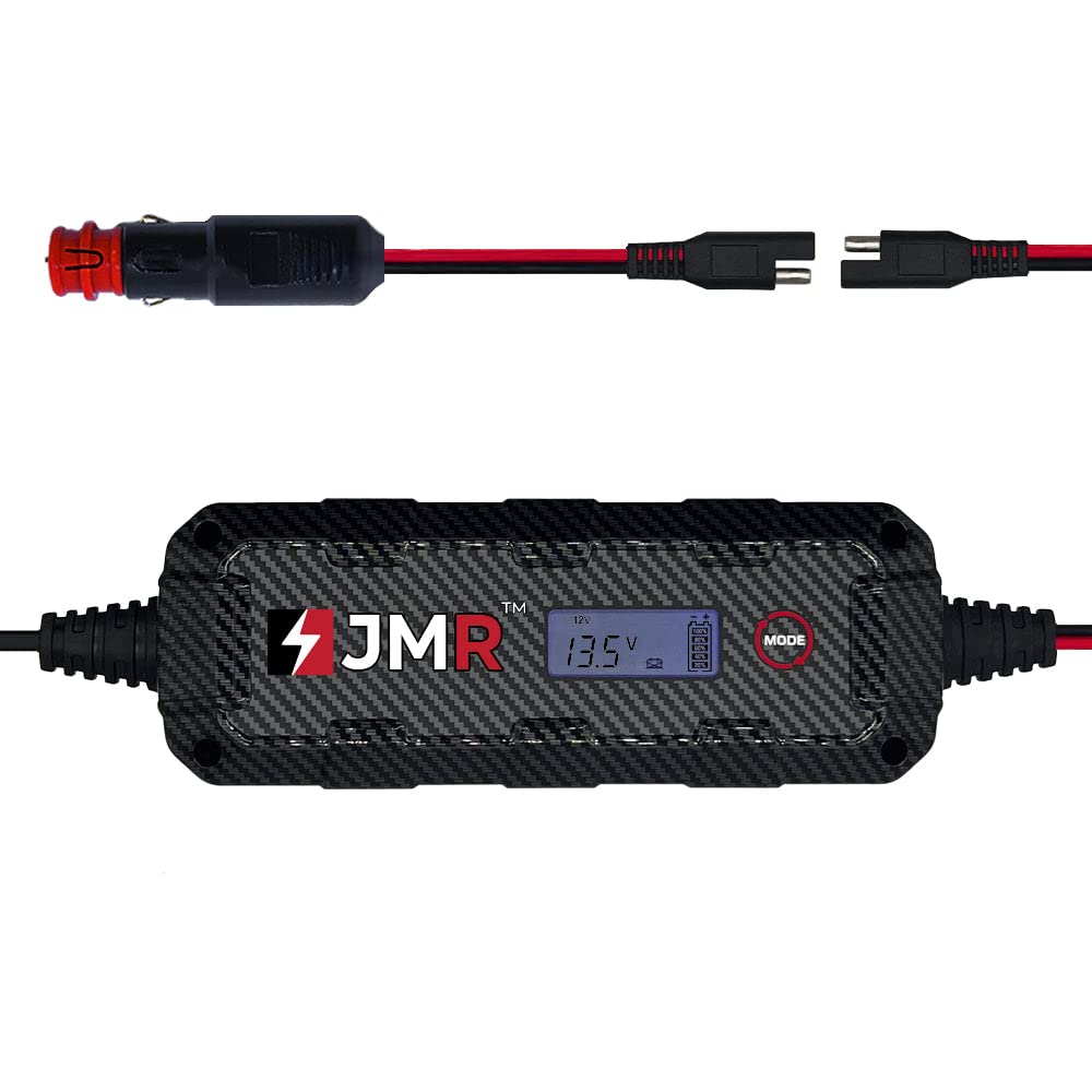 Jmr Battery Charger For Nissan Gt-R Armada Titan Z 370Z Murano Pathfinder Quest Nv 350Z Maxima Frontier Altima All Models Trickle Charger Conditioner Maintainer (Add Lithium Mode)