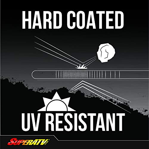 Superatv Scratch Resistant 3-In-1 Flip Windshield For 2019-2023 Polaris Rzr Xp 1000 Xp 4 1000, Open, Vented Or Fully Closed, Without Ride Command, 1/4” Polycarbonate 250X Stronger Than Glass, Usa Made