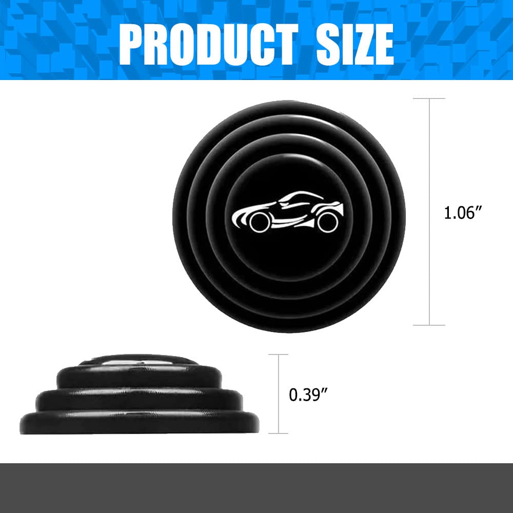 Deemars 10 Pcs Car Door Shock Absorber, Car Door Shock Absorbing Pvc Gaskets, Door Edge Guard Bumper Cushion, Car Door Soundproo