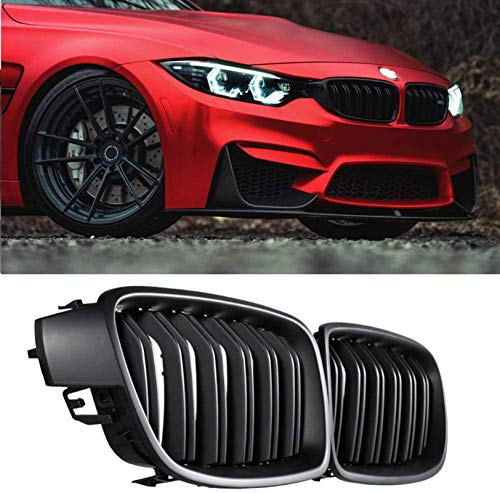 Zealhot F30 Grill Matte Black Front Kidney Grille For Bmw 2012-2018 3 Series F30 F31 320I 328I 328D 330E 330I 335I 340I (Matte B