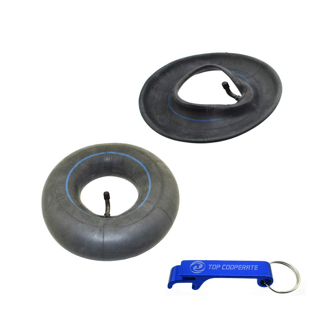 Tc-Motor 2Pcs 3.50-4 Inner Tube With Tr87 Bent Valve Stem For Mini Atv Quad Lawn Mower Go Kart Gas Scooter Buggy Also Fits For 4.10-4 Wheel