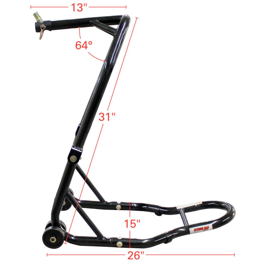 Extreme Max 5600.3226 Sport Bike Front Lift Stand With Triple Tree Headlift Attachment