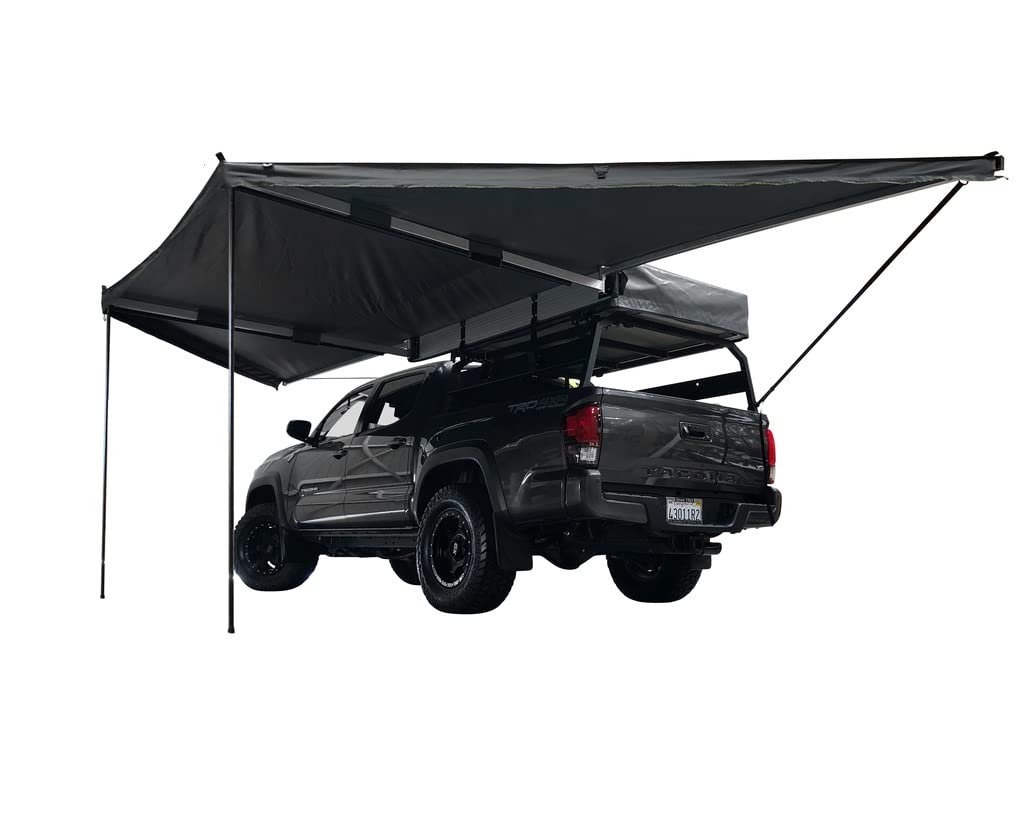 Ovs Nomadic 180 Awning - Dark Gray With Black Travel Cover - Universal