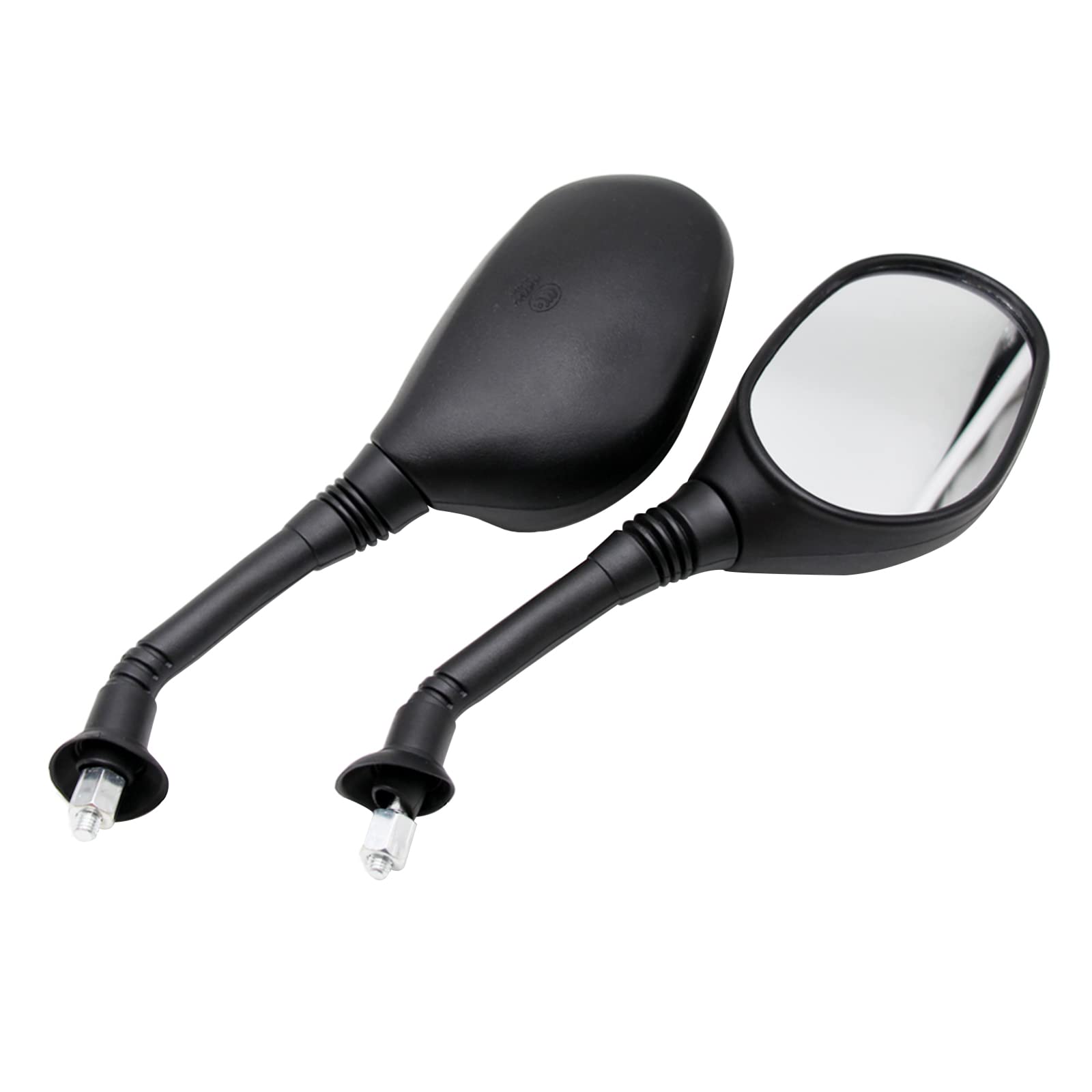 PRO BAT 8mm Rear View Mirror for Motorcycle, Scooter, ATV - Fits GY6 50cc 125cc 150cc 250cc - 1 Pair, Durable & Stylish