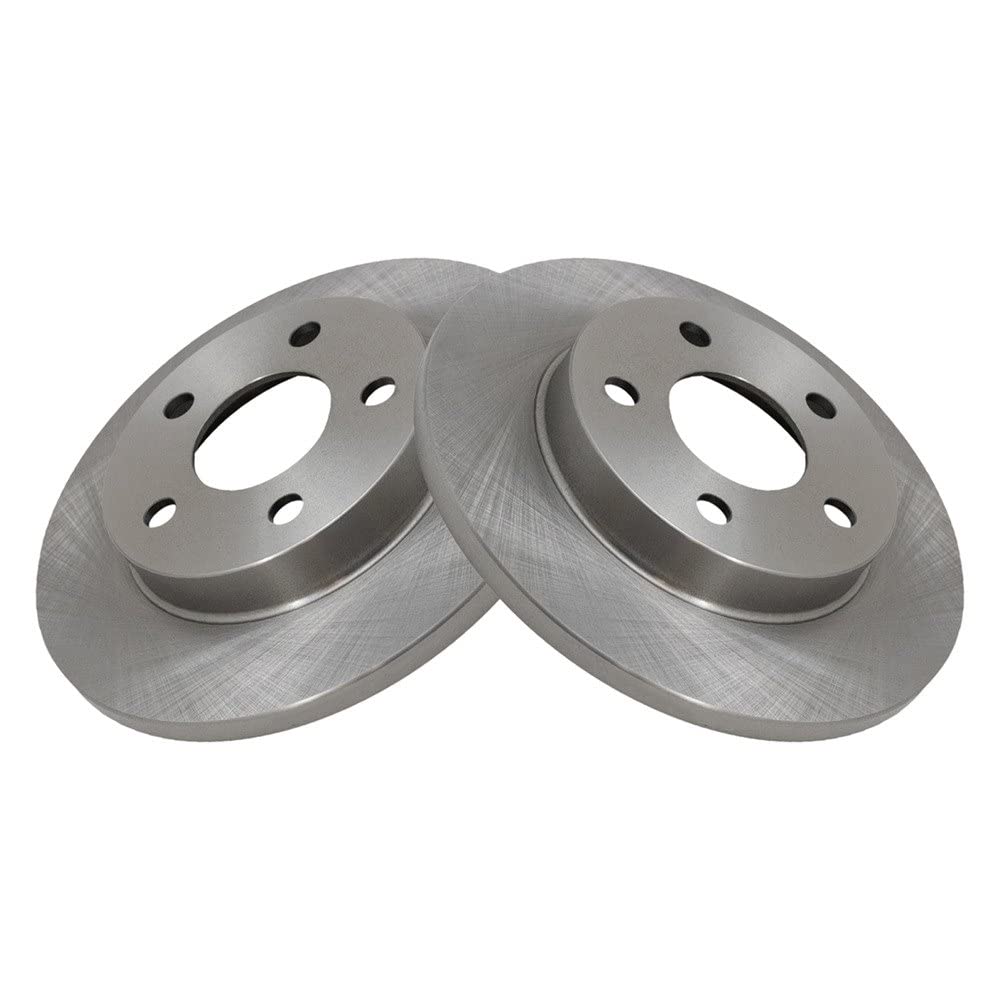 Trq Rear Brake Rotors Set Vented Compatible With 1993-2007 Ford Taurus 1993-2002 Lincoln Continental 1993-2005 Mercury Sable