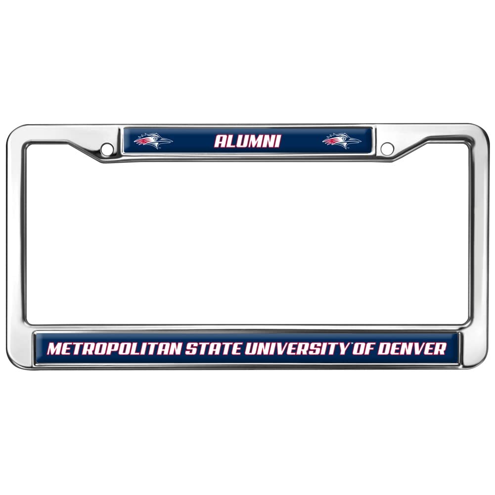 Metro State of Denver Alumni Design Full Size Standard License Plate Metal Frame