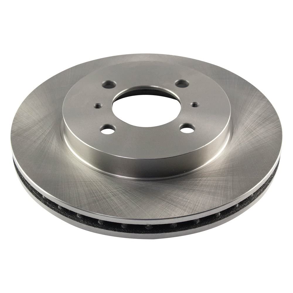 Trq Front Brake Rotors Set Vented Compatible With 2002-2006 Mitsubishi Lancer 1999-2002 Mirage